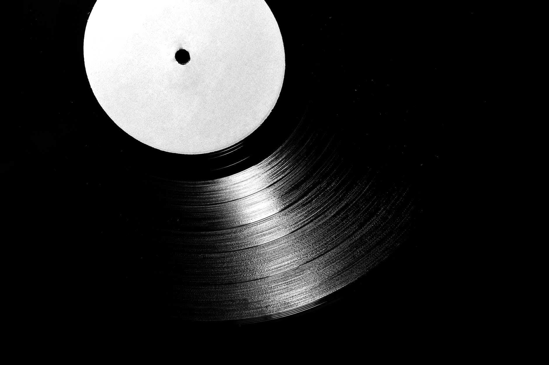 closeup photo of lp records