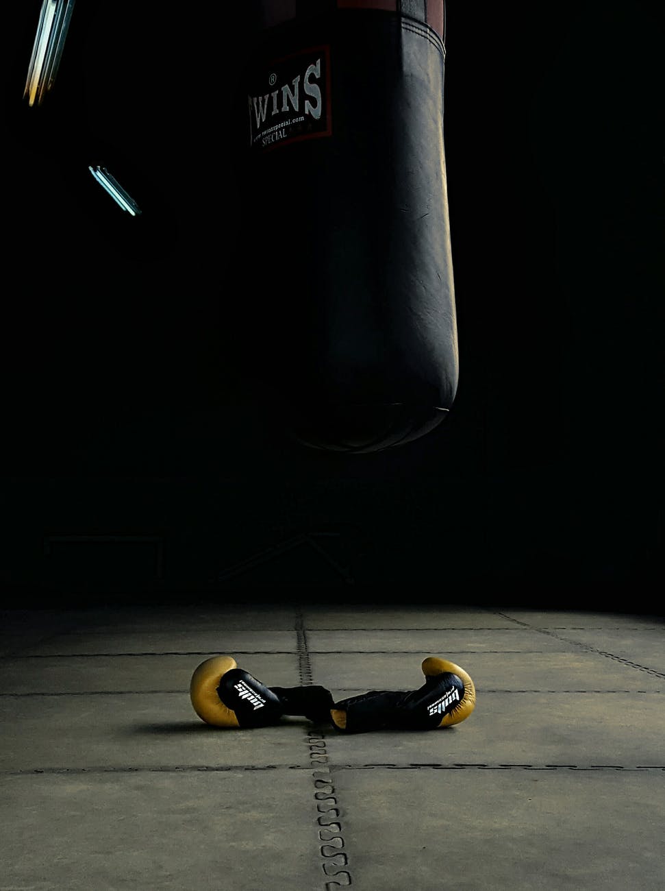 boxing gloves on mattings